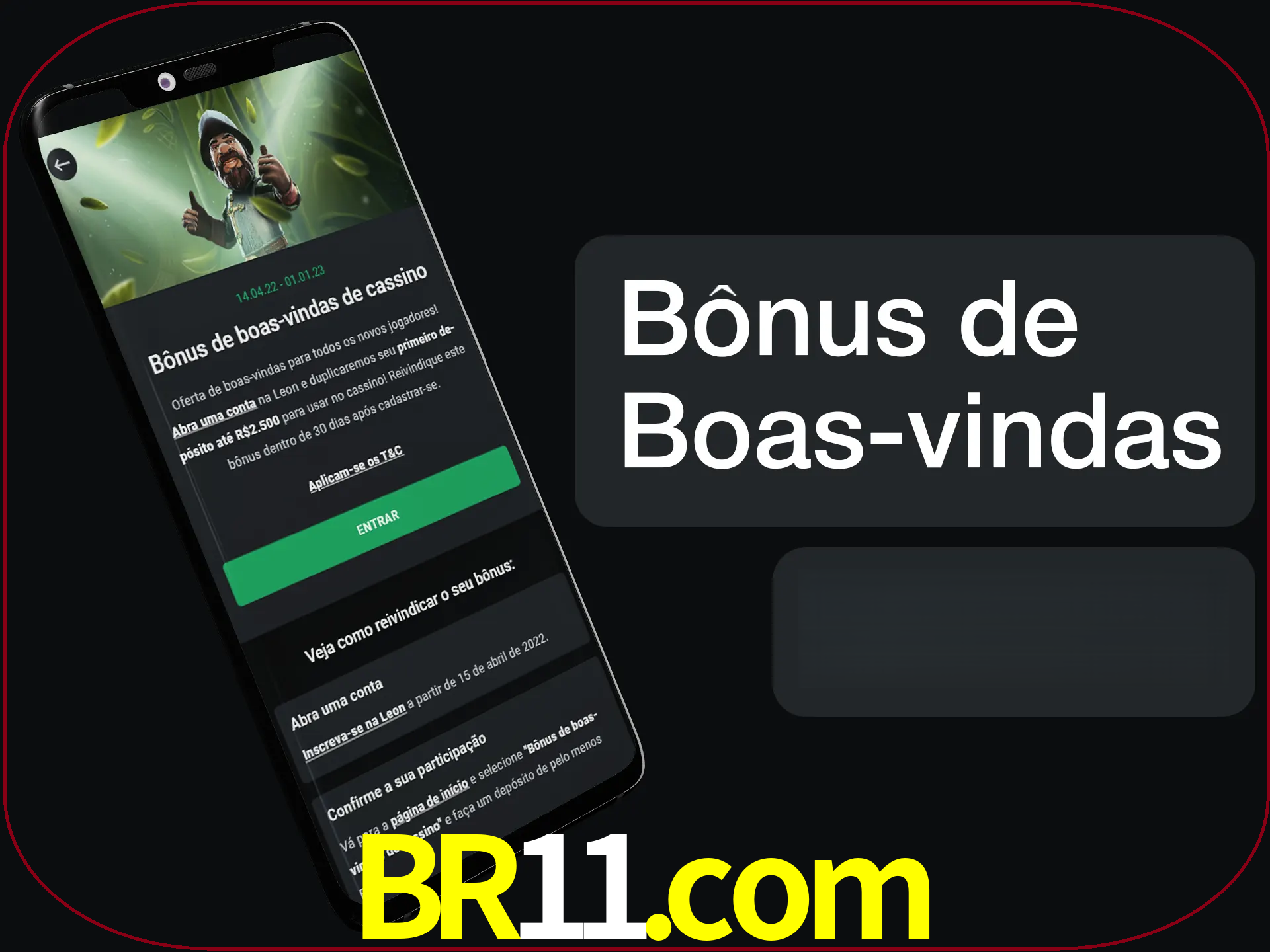 Não se esqueça de usar o bônus de boas-vindas.